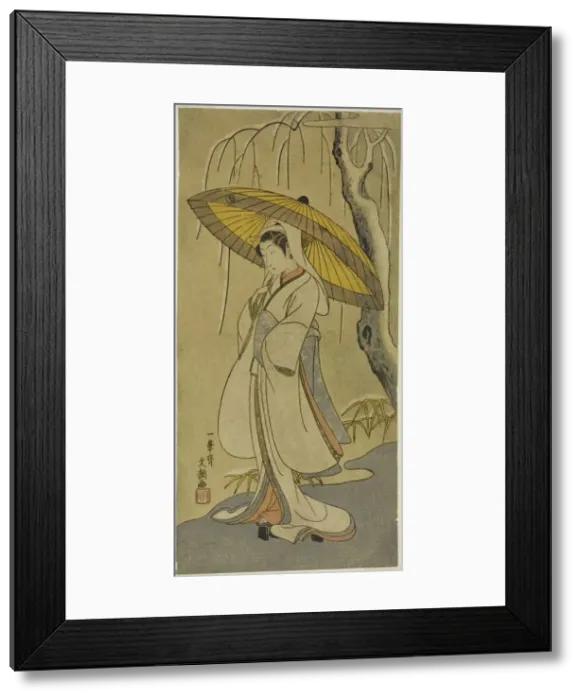 Framed Print : The Actor Segawa Kikunojo II as the Heron Maiden in the play Cotton Wadding of Izu Framed Print : The Actor Segawa Kikunojo II as the Heron Maiden in the play Cotton Wadding of Izu
