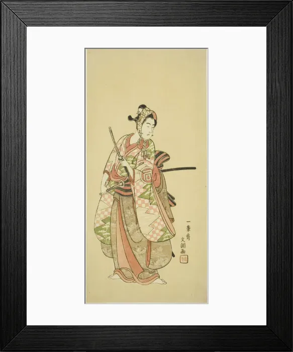Framed Print : The Actor Sanogawa Ichimatsu II in the Costume of a Fashionable Young Man (Wakashu) Framed Print : The Actor Sanogawa Ichimatsu II in the Costume of a Fashionable Young Man (Wakashu)