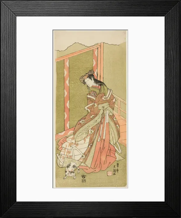 Framed Print : The Actor Nakamura Noshio I as the Third Princess (Nyosan no Miya) in the Play Fuki... c Framed Print : The Actor Nakamura Noshio I as the Third Princess (Nyosan no Miya) in the Play Fuki... c
