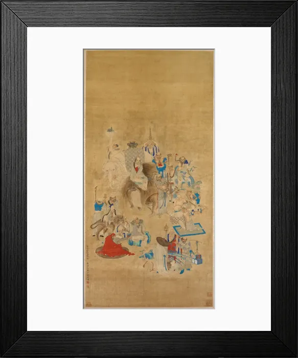 Framed Print : Bathing of the Buddha Festival, Qing dynasty, 1833. Creator: Hua Ziyou Framed Print : Bathing of the Buddha Festival, Qing dynasty, 1833. Creator: Hua Ziyou