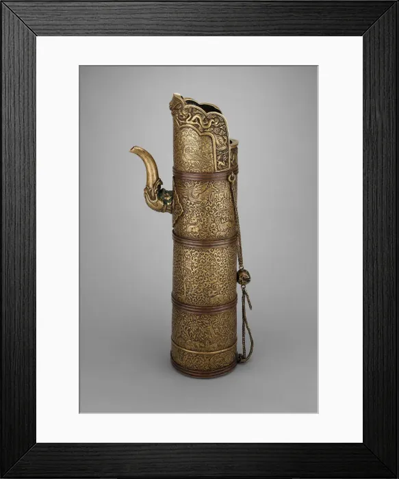Framed Print : Ewer with Crocodile (Makara) Spout, 16th century. Creator: Unknown Framed Print : Ewer with Crocodile (Makara) Spout, 16th century. Creator: Unknown