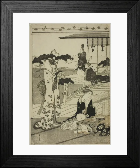 Framed Print : Suma, from the series A Fashionable Parody of the Tale of Genji, c1789 / 94. Creator: Hosoda Eishi. Suma, from the series A Fashionable Parody of the Tale of Genji, c1789 / 94. Creator: Hosoda Eishi Framed Print : Suma, from the series A Fashionable Parody of the Tale of Genji, c1789 / 94. Creator: Hosoda Eishi. Suma, from the series A Fashionable Parody of the Tale of Genji, c1789 / 94. Creator: Hosoda Eishi