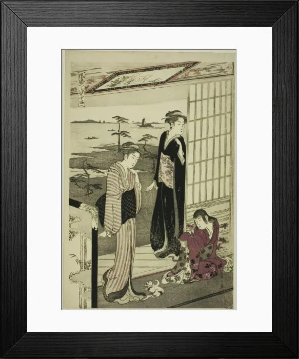 Framed Print : Suma, from the series A Fashionable Parody of the Tale of Genji, c1789 / 94. Creator: Hosoda Eishi. Suma, from the series A Fashionable Parody of the Tale of Genji, c1789 / 94. Creator: Hosoda Eishi Framed Print : Suma, from the series A Fashionable Parody of the Tale of Genji, c1789 / 94. Creator: Hosoda Eishi. Suma, from the series A Fashionable Parody of the Tale of Genji, c1789 / 94. Creator: Hosoda Eishi