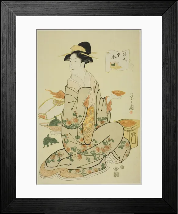 Framed Print : Jurojin, from the series A Comparison of the Treasures of the Gods of Good Fortune... c. 1795. Creator: Hosoda Eishi. Jurojin, from the series A Comparison of the Treasures of the Gods of Good Fortune... c. 1795. Creator: Hosoda Eishi Framed Print : Jurojin, from the series A Comparison of the Treasures of the Gods of Good Fortune... c. 1795. Creator: Hosoda Eishi. Jurojin, from the series A Comparison of the Treasures of the Gods of Good Fortune... c. 1795. Creator: Hosoda Eishi