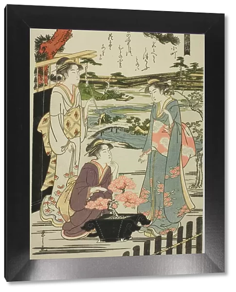Komachi, from the series 'Six Immortal Poets (Rokkasen)', c. 1789 / 90. Creator: Hosoda Eishi. Komachi, from the series 'Six Immortal Poets (Rokkasen)', c. 1789 / 90. Creator: Hosoda Eishi