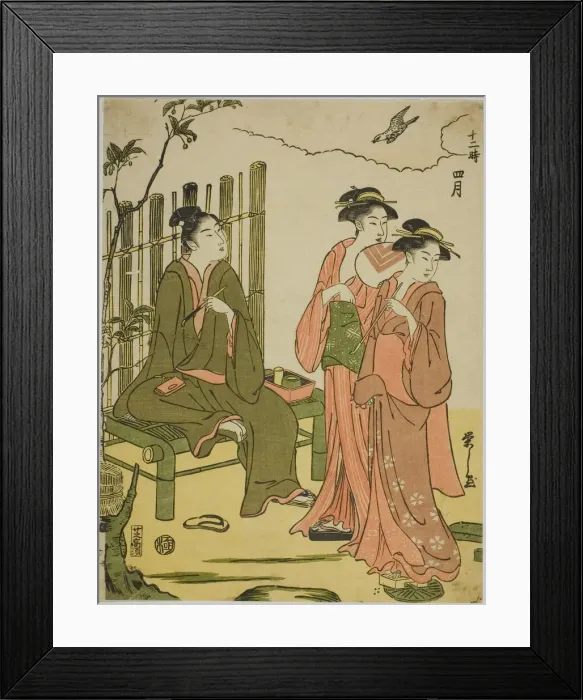 Framed Print : The Fourth Month (Shigatsu), from the series The Twelve Months (Juni toki), c. 1791. Creator: Hosoda Eishi. The Fourth Month (Shigatsu), from the series The Twelve Months (Juni toki), c. 1791. Creator: Hosoda Eishi Framed Print : The Fourth Month (Shigatsu), from the series The Twelve Months (Juni toki), c. 1791. Creator: Hosoda Eishi. The Fourth Month (Shigatsu), from the series The Twelve Months (Juni toki), c. 1791. Creator: Hosoda Eishi