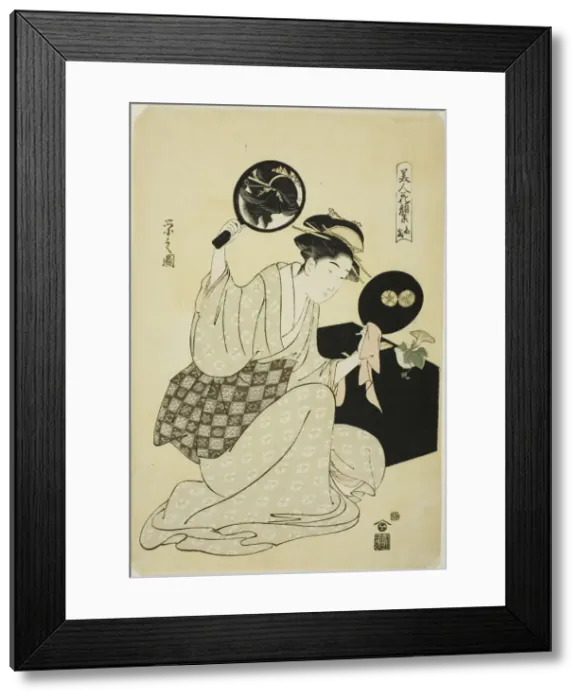 Framed Print : Takashima, from the series A Collection of Flower-like Faces of... late 18th / early 19th century. Creator: Hosoda Eishi. Takashima, from the series A Collection of Flower-like Faces of... late 18th / early 19th century. Creator: Hosoda Eishi Framed Print : Takashima, from the series A Collection of Flower-like Faces of... late 18th / early 19th century. Creator: Hosoda Eishi. Takashima, from the series A Collection of Flower-like Faces of... late 18th / early 19th century. Creator: Hosoda Eishi
