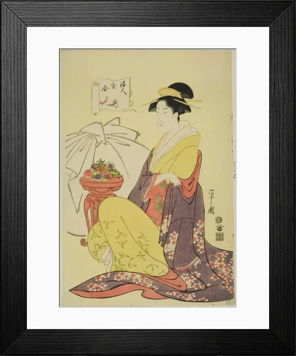 Framed Print : Hotei, from the series Comparison of the Treasures of the Gods of Good Fortune... c. 1795. Creator: Hosoda Eishi. Hotei, from the series Comparison of the Treasures of the Gods of Good Fortune... c. 1795. Creator: Hosoda Eishi Framed Print : Hotei, from the series Comparison of the Treasures of the Gods of Good Fortune... c. 1795. Creator: Hosoda Eishi. Hotei, from the series Comparison of the Treasures of the Gods of Good Fortune... c. 1795. Creator: Hosoda Eishi