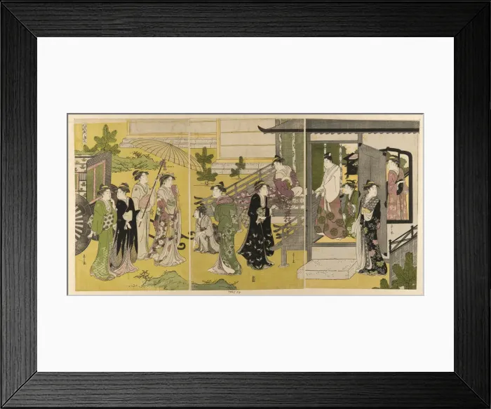 Framed Print : Fuji no uraba, from the series A Fashionable Parody of the Tale of Genji, c1789 / 94. Creator: Hosoda Eishi. Fuji no uraba, from the series A Fashionable Parody of the Tale of Genji, c1789 / 94. Creator: Hosoda Eishi Framed Print : Fuji no uraba, from the series A Fashionable Parody of the Tale of Genji, c1789 / 94. Creator: Hosoda Eishi. Fuji no uraba, from the series A Fashionable Parody of the Tale of Genji, c1789 / 94. Creator: Hosoda Eishi