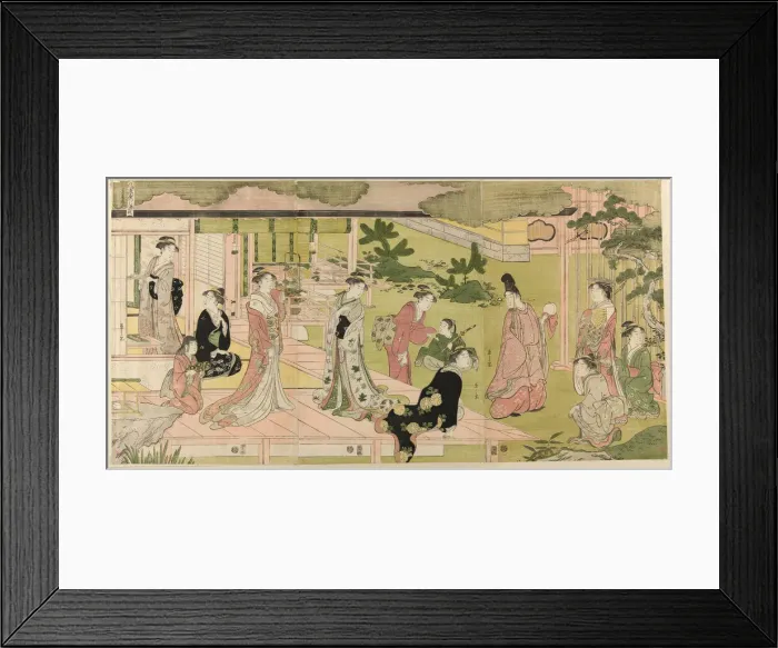 Framed Print : Wakana, Part 1 (Wakana, jo), from the series A Fashionable Parody of the Tale... c. 1789 / 94. Creator: Hosoda Eishi. Wakana, Part 1 (Wakana, jo), from the series A Fashionable Parody of the Tale... c. 1789 / 94. Creator: Hosoda Eishi Framed Print : Wakana, Part 1 (Wakana, jo), from the series A Fashionable Parody of the Tale... c. 1789 / 94. Creator: Hosoda Eishi. Wakana, Part 1 (Wakana, jo), from the series A Fashionable Parody of the Tale... c. 1789 / 94. Creator: Hosoda Eishi