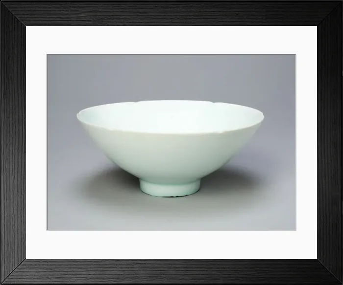 Framed Print : Foliate Bowl with Peony Scrolls, Song dynasty (960-1279), 12th / 13th century Framed Print : Foliate Bowl with Peony Scrolls, Song dynasty (960-1279), 12th / 13th century