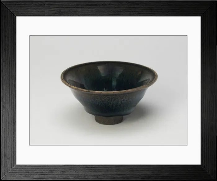 Framed Print : Teabowl with Everted Mouth Rim, Song dynasty (960-1279), 12th century. Creator: Unknown Framed Print : Teabowl with Everted Mouth Rim, Song dynasty (960-1279), 12th century. Creator: Unknown