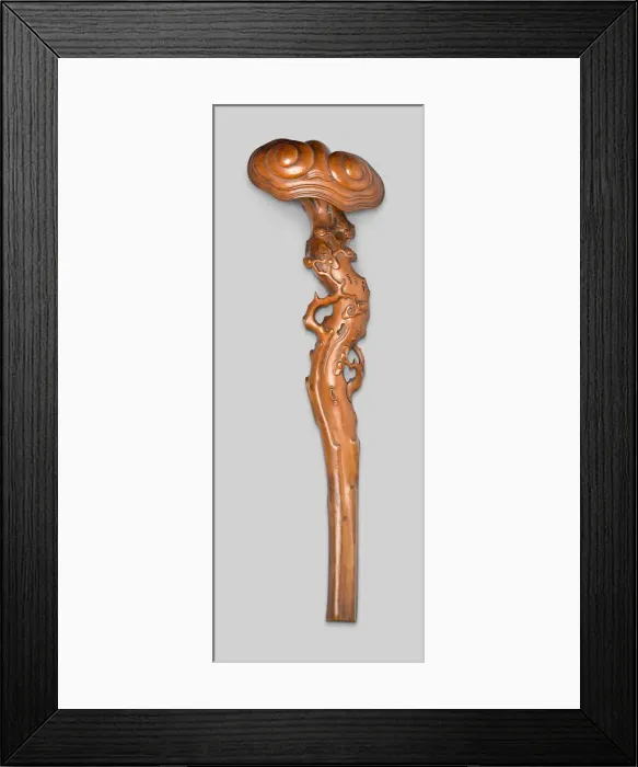 Framed Print : Scepter with Head in Form of a Double Cloud (Ruyi), Qing dynasty (1644-1911) Framed Print : Scepter with Head in Form of a Double Cloud (Ruyi), Qing dynasty (1644-1911)
