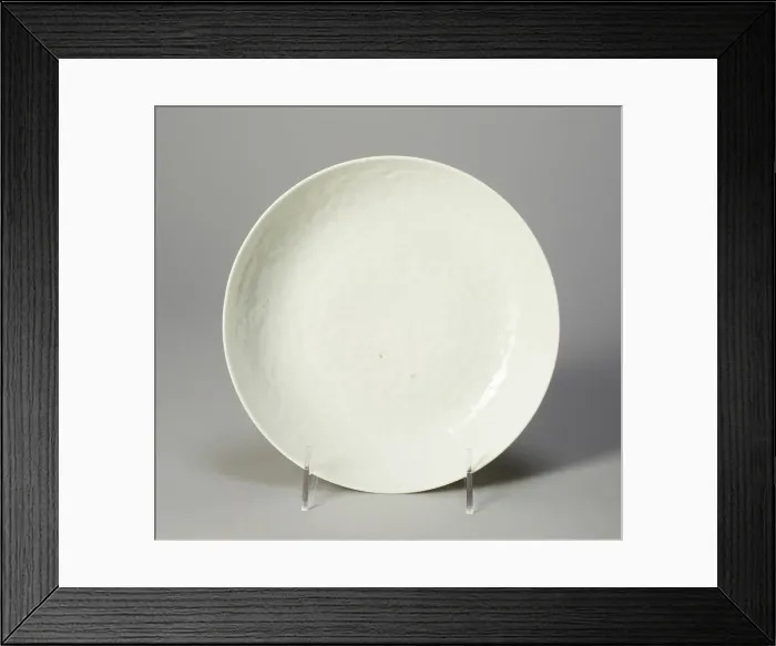 Framed Print : Dish with Phoenix and Stylized Flowers, Ming dynasty (1368-1644), Yongle mark and period Framed Print : Dish with Phoenix and Stylized Flowers, Ming dynasty (1368-1644), Yongle mark and period