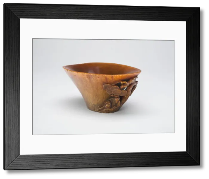 Framed Print : Cup with Handle in the Form of a Scholar Seated... Late Ming or early Qing dynasty Framed Print : Cup with Handle in the Form of a Scholar Seated... Late Ming or early Qing dynasty