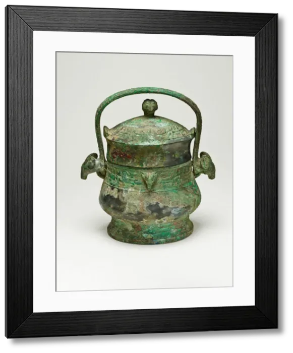Framed Print : Bucket with Swing Handle, Western Zhou dynasty ( 1046-771 BC ), 1000 / 950 BCdd Framed Print : Bucket with Swing Handle, Western Zhou dynasty ( 1046-771 BC ), 1000 / 950 BCdd