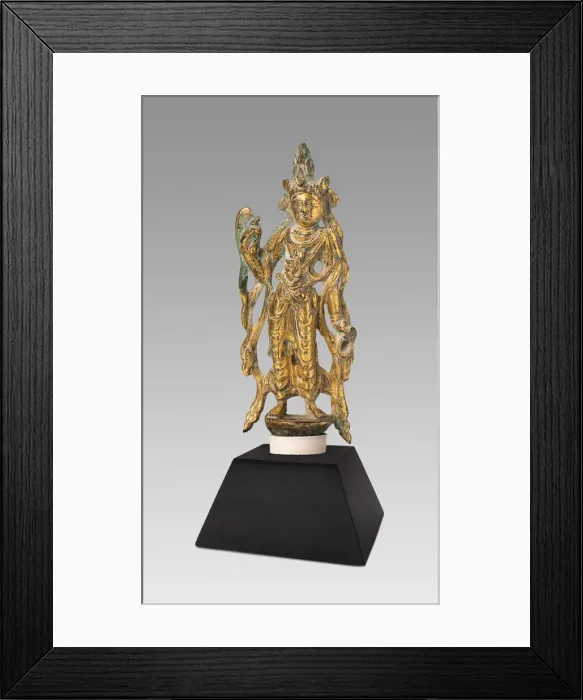 Framed Print : Bodhisattva in Thrice Bent'Pose (Tribhanga), Sui or early Tang dynasty Framed Print : Bodhisattva in Thrice Bent'Pose (Tribhanga), Sui or early Tang dynasty