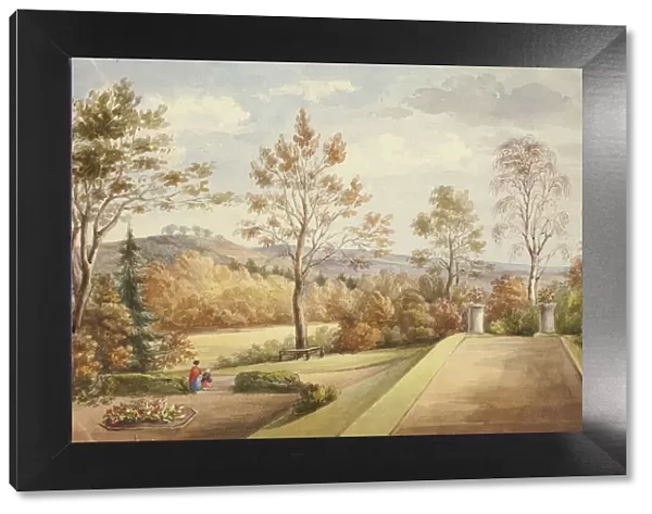 Terrace at Wentworth Castle, November 1848. Creator: Elizabeth Murray