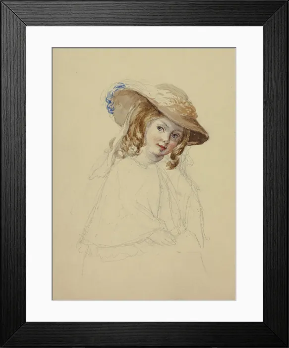 Framed Print : Portrait of Florence Seymour, n. d. Creator: Elizabeth Murray Framed Print : Portrait of Florence Seymour, n. d. Creator: Elizabeth Murray