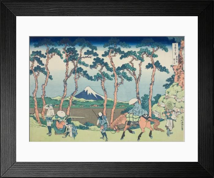Framed Print : Tokaido Hodogaya, from the series Thirty-six Views of Mount Fuji (Fugaku) Framed Print : Tokaido Hodogaya, from the series Thirty-six Views of Mount Fuji (Fugaku)
