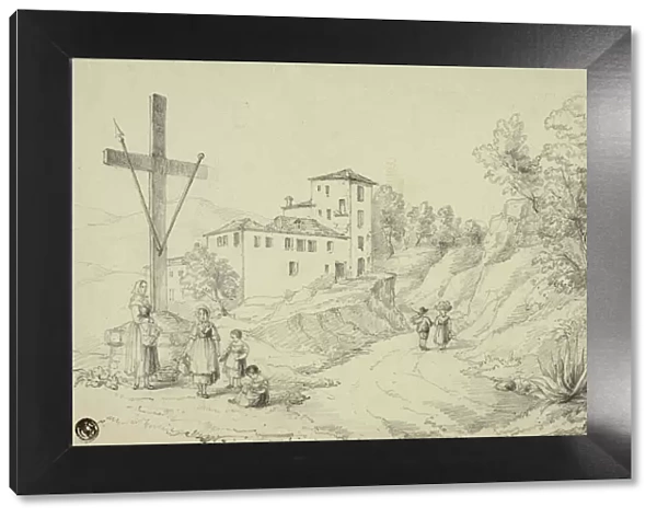 On the way from Val Oscuro to Nice, March 8, 1842. Creator: Elizabeth Murray