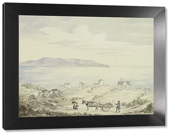 View of Dalkey from the Road, November 1843. Creator: Elizabeth Murray