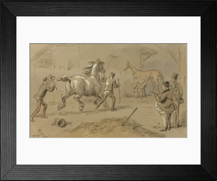 Framed Print : Just Up to Your Weight, n. d. Creator: Hablot Knight Browne Framed Print : Just Up to Your Weight, n. d. Creator: Hablot Knight Browne
