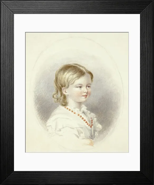 Framed Print : Bust Portrait of Child, n. d. Creator: Elizabeth Murray Framed Print : Bust Portrait of Child, n. d. Creator: Elizabeth Murray