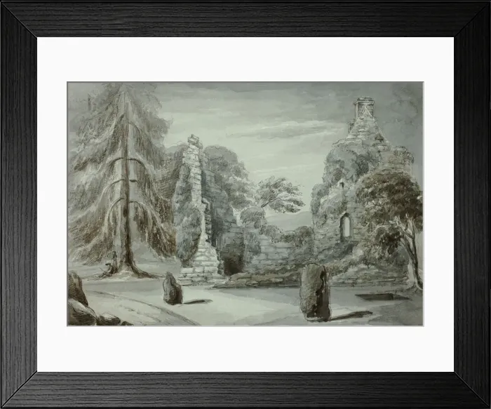 Framed Print : Burying Place, Finlarig, October 1836. Creator: Elizabeth Murray Framed Print : Burying Place, Finlarig, October 1836. Creator: Elizabeth Murray