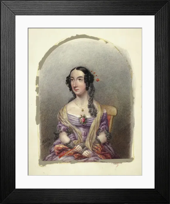 Framed Print : Lady Georgina Murray, 1843. Creator: Elizabeth Murray Framed Print : Lady Georgina Murray, 1843. Creator: Elizabeth Murray