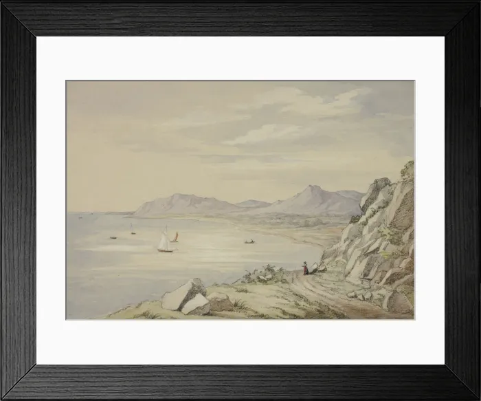Framed Print : Val of Shanganagh, Killiney, August 1843. Creator: Elizabeth Murray Framed Print : Val of Shanganagh, Killiney, August 1843. Creator: Elizabeth Murray