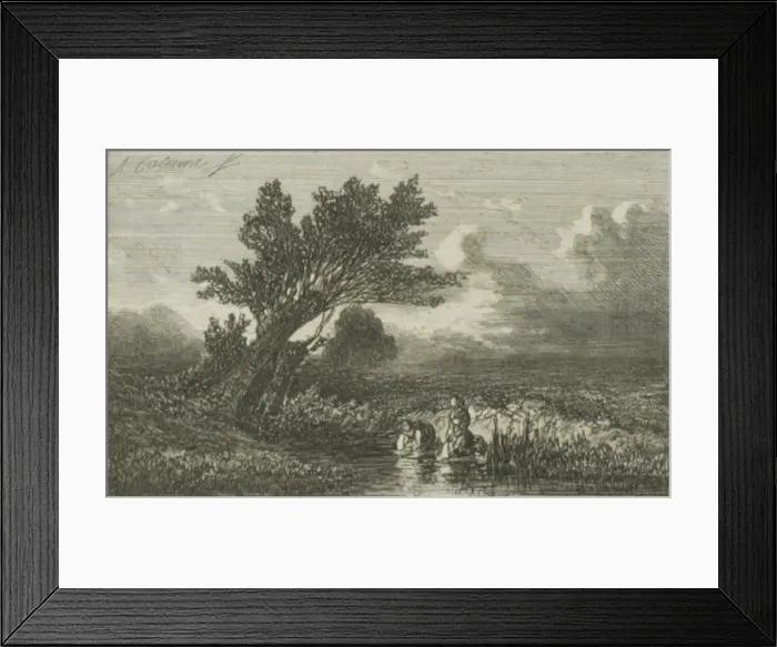 : Alpine Landscape, n. d. Creator: Alexandre Calame : Alpine Landscape, n. d. Creator: Alexandre Calame