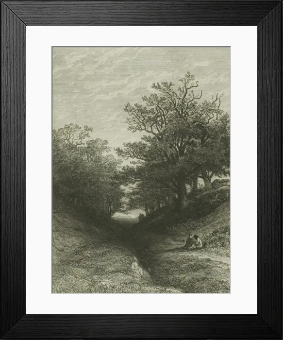 Framed Print : Alpine Landscape, n. d. Creator: Alexandre Calame