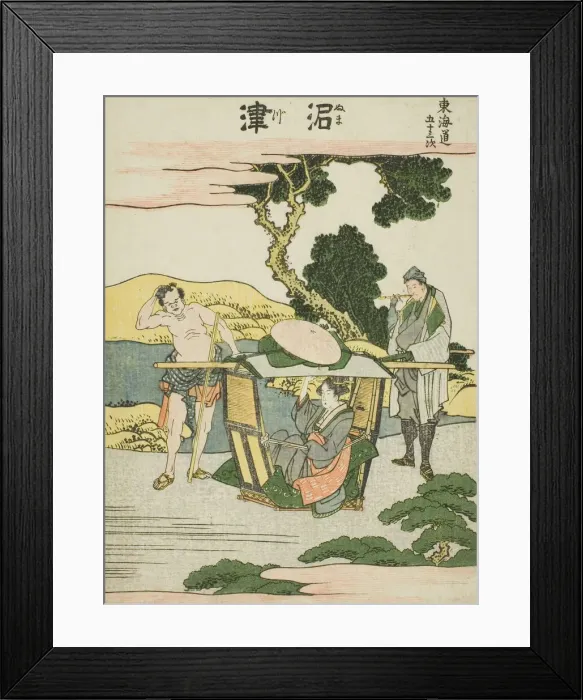 Framed Print : Numatsu, from the series Fifty-three Stations of the Tokaido (Tokaido gojusan tsugi) Framed Print : Numatsu, from the series Fifty-three Stations of the Tokaido (Tokaido gojusan tsugi)