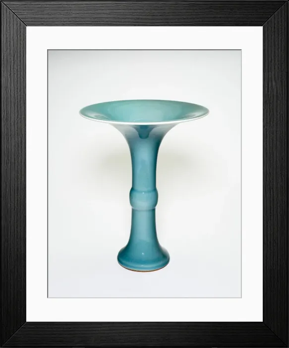 Framed Print : Gu-Shaped (Archaic Bronze Vessel) Vase, Qing dynasty (1644-1911) Framed Print : Gu-Shaped (Archaic Bronze Vessel) Vase, Qing dynasty (1644-1911)