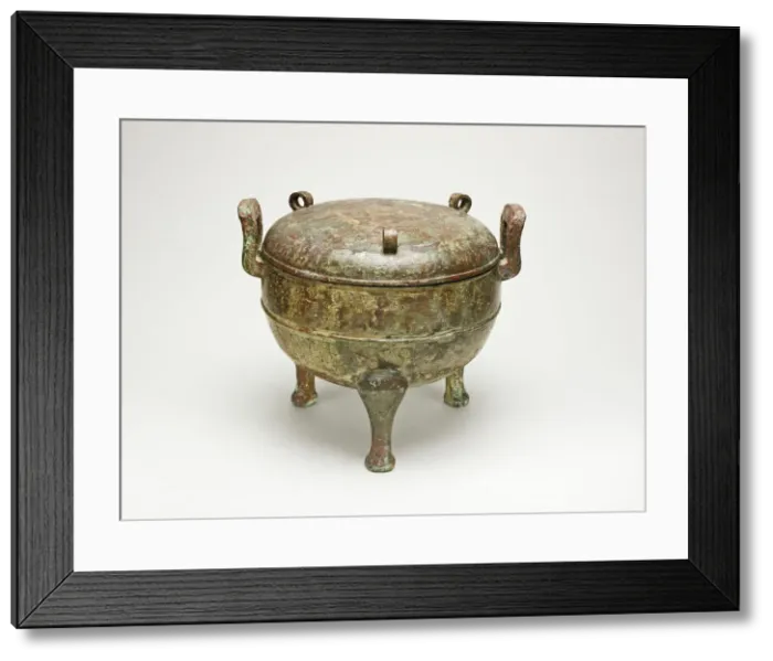 Framed Print : Tripod Cauldron (Ding), Eastern Zhou dynasty, Spring and Autumn period, late 6th cent B. C Framed Print : Tripod Cauldron (Ding), Eastern Zhou dynasty, Spring and Autumn period, late 6th cent B. C