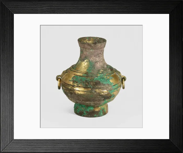 Framed Print : Wine Jar (Hu), Style of Western Han dynasty (206 B. C. -A. D. 9), 2nd / 1st century Framed Print : Wine Jar (Hu), Style of Western Han dynasty (206 B. C. -A. D. 9), 2nd / 1st century