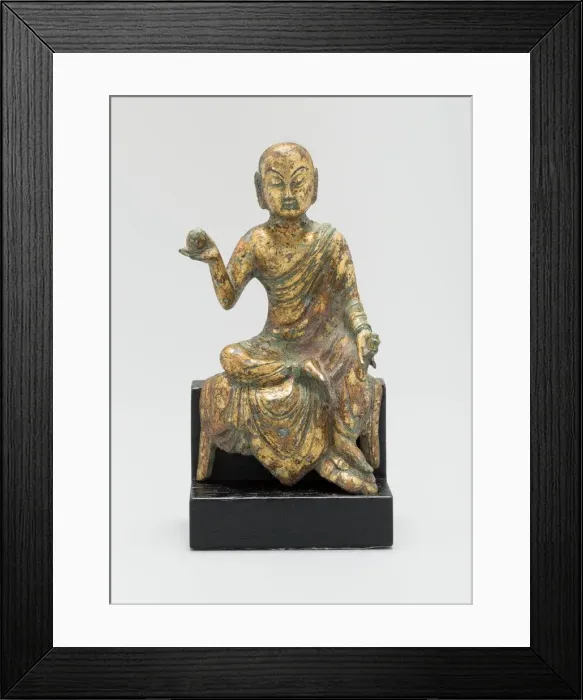 Framed Print : Dicang (Khsitigarbha), or He Who Encompasses the Earth, Seated Framed Print : Dicang (Khsitigarbha), or He Who Encompasses the Earth, Seated