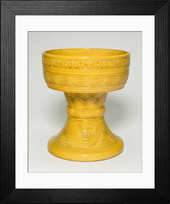 Framed Print : Stemmed Bowl (dou), Qing dynasty (1644-1911), Qianlong reign (1736-95). Creator: Unknown Framed Print : Stemmed Bowl (dou), Qing dynasty (1644-1911), Qianlong reign (1736-95). Creator: Unknown