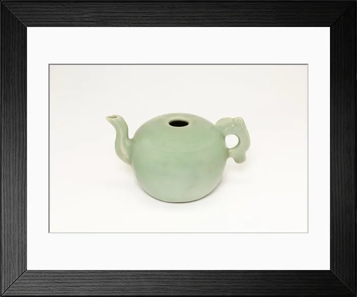 Framed Print : Ewer with Animal Handle, Yuan dynasty (1271-1368), 14th century. Creator: Unknown Framed Print : Ewer with Animal Handle, Yuan dynasty (1271-1368), 14th century. Creator: Unknown