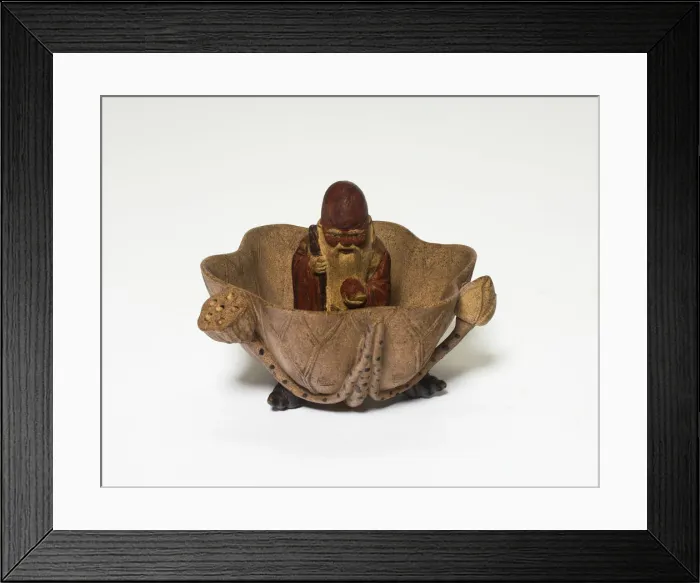 Framed Print : Cup in the Shape of a Lotus Flower with a Figure of an Immortal, Ming dynasty (1368-1644) Framed Print : Cup in the Shape of a Lotus Flower with a Figure of an Immortal, Ming dynasty (1368-1644)
