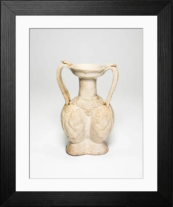 Framed Print : Double-Bodied Amphora Vase, Sui dynasty (581-618). Creator: Unknown Framed Print : Double-Bodied Amphora Vase, Sui dynasty (581-618). Creator: Unknown