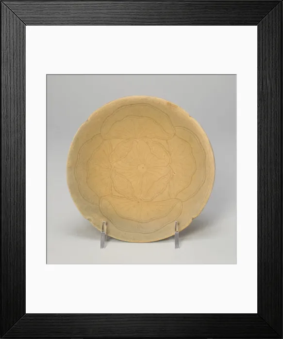 Framed Print : Lobed Dish with Overlapping Lotus Leaves, late Tang dynasty or Five Dynasties period Framed Print : Lobed Dish with Overlapping Lotus Leaves, late Tang dynasty or Five Dynasties period