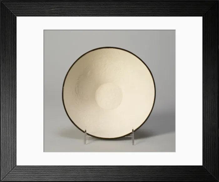 Framed Print : Bowl with Stylized Peony Spray, Jin dynasty (1115-1234), 12th century. Creator: Unknown Framed Print : Bowl with Stylized Peony Spray, Jin dynasty (1115-1234), 12th century. Creator: Unknown