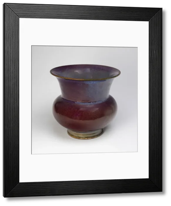 Framed Print : Trumpet-Mouthed Flowerpot, Ming dynasty (1368-1644), 15th century. Creator: Unknown Framed Print : Trumpet-Mouthed Flowerpot, Ming dynasty (1368-1644), 15th century. Creator: Unknown