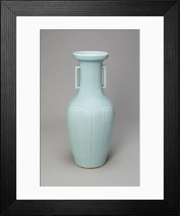 Framed Print : Vase with Rectangular Handles, Qing dynasty (1644-1911), Qianlong reign (1736-1795) Framed Print : Vase with Rectangular Handles, Qing dynasty (1644-1911), Qianlong reign (1736-1795)