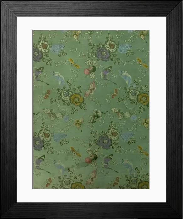 Framed Print : Orchids, Album Covers and Pages, Qing dynasty (1644-1911), dated 1832. Creator: Chen Wu Framed Print : Orchids, Album Covers and Pages, Qing dynasty (1644-1911), dated 1832. Creator: Chen Wu
