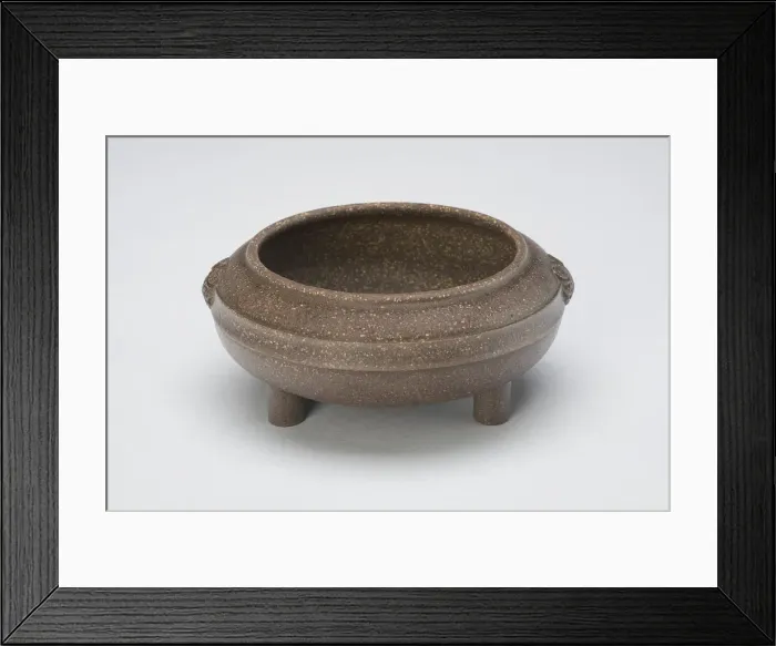 Framed Print : Tripod Incense Burner, Qing dynasty (1644-1911), 17th century. Creator: Chen Mingyuan Framed Print : Tripod Incense Burner, Qing dynasty (1644-1911), 17th century. Creator: Chen Mingyuan