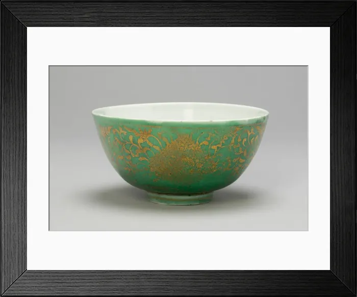 Framed Print : Cup with Peonies, Ming dynasty (1368-1644), Jiajing period (1522-1566). Creator: Unknown Framed Print : Cup with Peonies, Ming dynasty (1368-1644), Jiajing period (1522-1566). Creator: Unknown