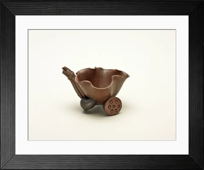 Framed Print : Lotus Cup, Qing dynasty (1644-1911), mid 17th / 18th century. Creator: Chen Mingyuan Framed Print : Lotus Cup, Qing dynasty (1644-1911), mid 17th / 18th century. Creator: Chen Mingyuan